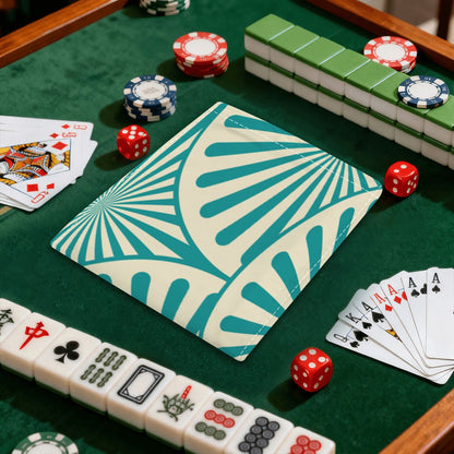 4 Mahjong Card Holder with Line Finder Designed With Art Deco Design - Splash of Color Co.