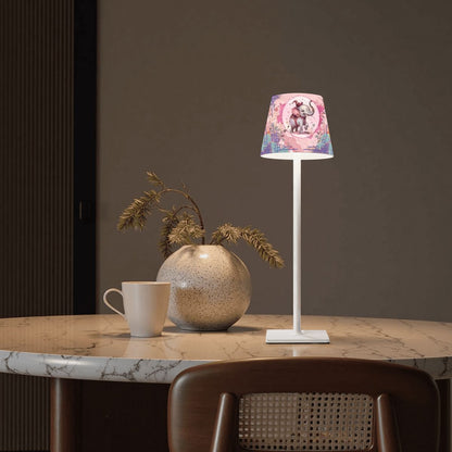 Tilley Tusk Whimsical Mahjong LED Cordless Table Lamp - Splash of Color Co.