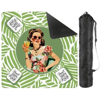 Funny Mahjong, Don't Stare At My Rack, Mini Travel Mahjong Mat - Splash of Color Co.
