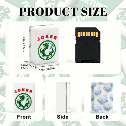 Hydrangeas In Bloom Baby Blue American Mahjong Tiles And Carry Case - Splash Of Mahj And Color Co.