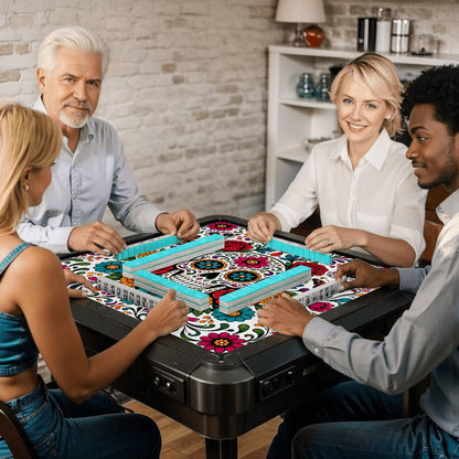 Día de los Muertos Mahjong Mat - Splash Of Mahj And Color Co.
