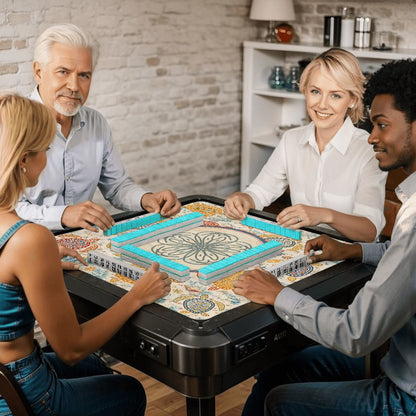 Off The Amalfi Turtle Sea Life Mahjong Mat - Splash of Color Co.