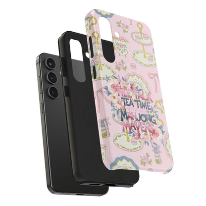 Tea Time Mahjong Phone Case - Stylish Tough Phone Case for Gamers, Tea Lovers, Unique Gift, Protection, Fun Design