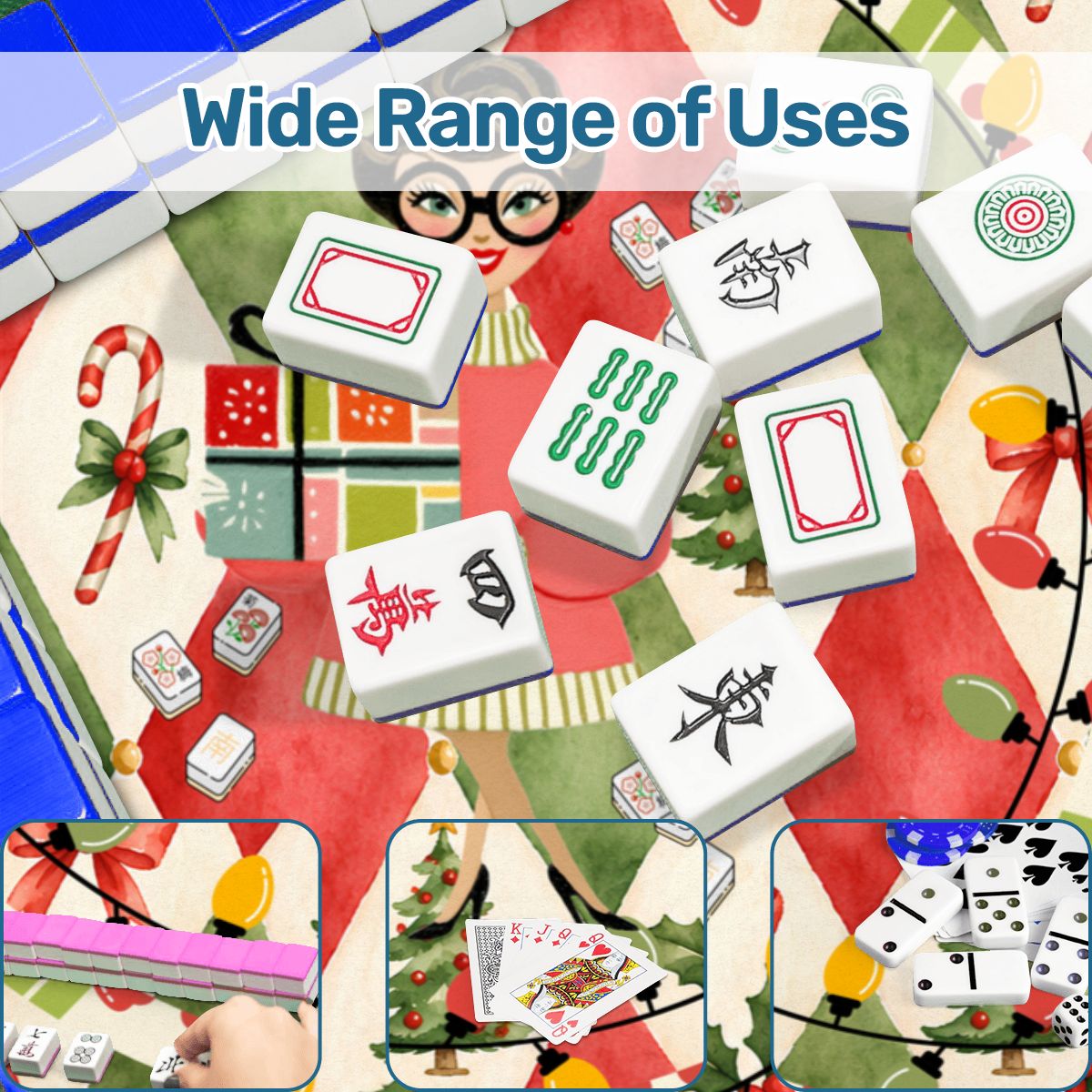 Cuz We Need A Little Christmas Nostalgic Custom Mahjong Mat