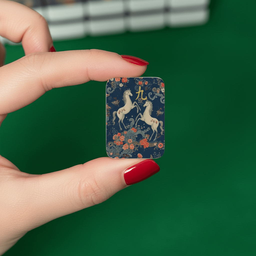 Mahjong Firehorse American Mahjong Tiles And Carry Case Bundle Set - Splash Of Mahj And Color Co.