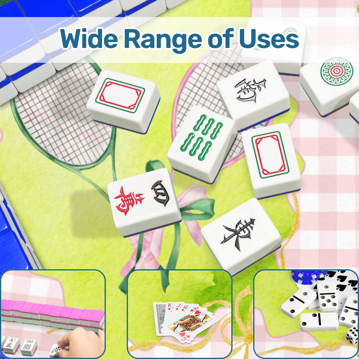 Mahjong Tennis Mat Court Of Winds - Splash of Color Co.
