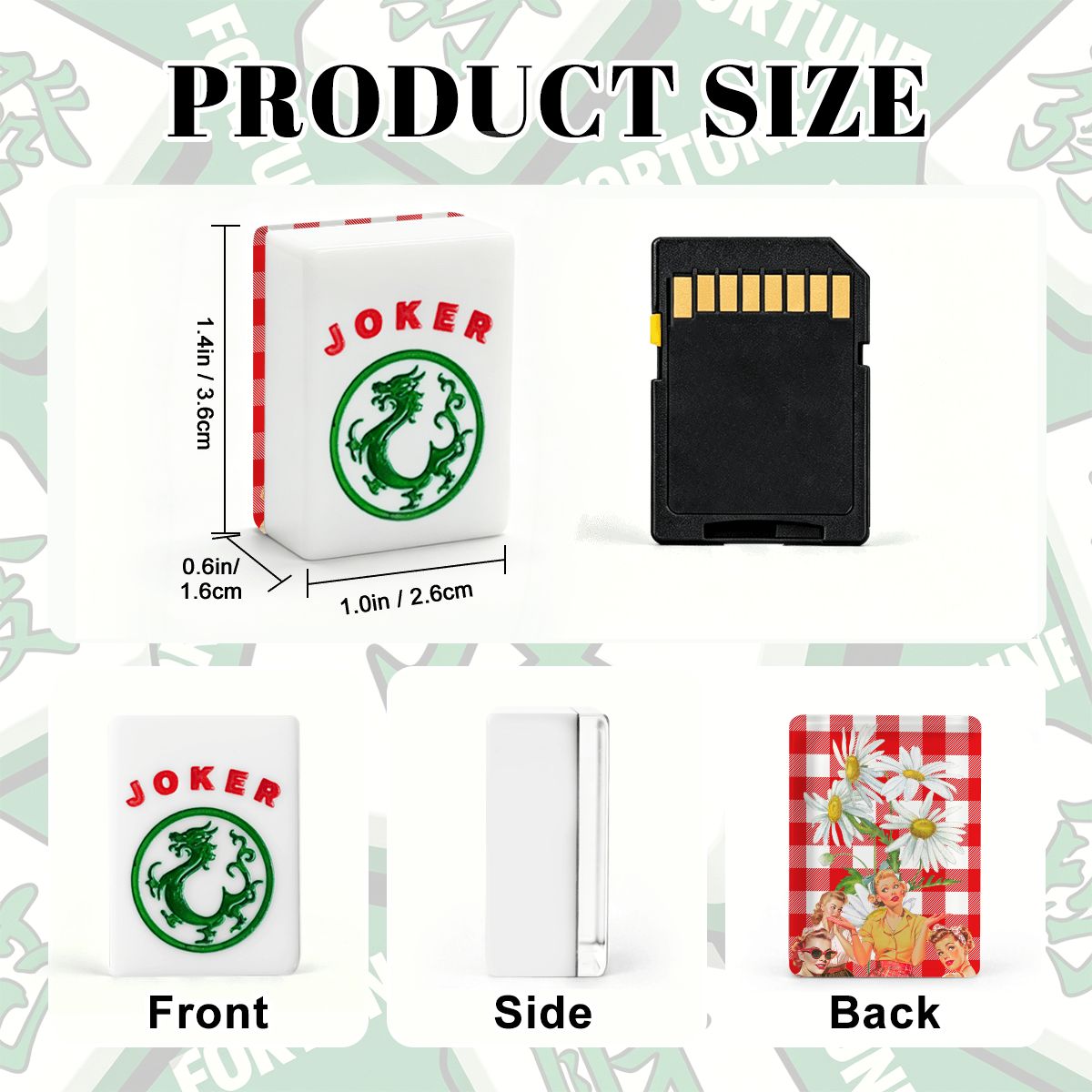 The Real Mahj Wives Red Gingham Nostalgic American Mahjong Tiles And Carry Case - Splash of Color Co.
