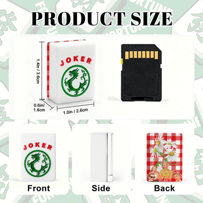 The Real Mahj Wives Red Gingham Nostalgic American Mahjong Tiles And Carry Case - Splash of Color Co.