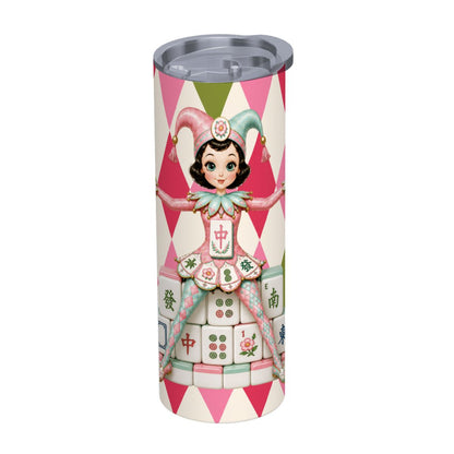 Mahjie The Mascot 20oz Straight Stainless Steel Tumbler with Straw