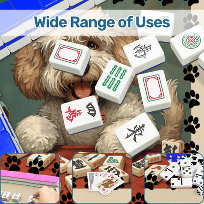Doodle Dog Dog Playing Mahjong Mat - Splash of Color Co.