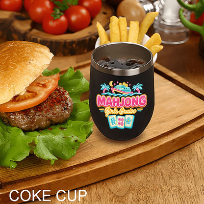 Mahjong Girls Cruise Egg - Shaped Tumbler - Splash of Color Co.