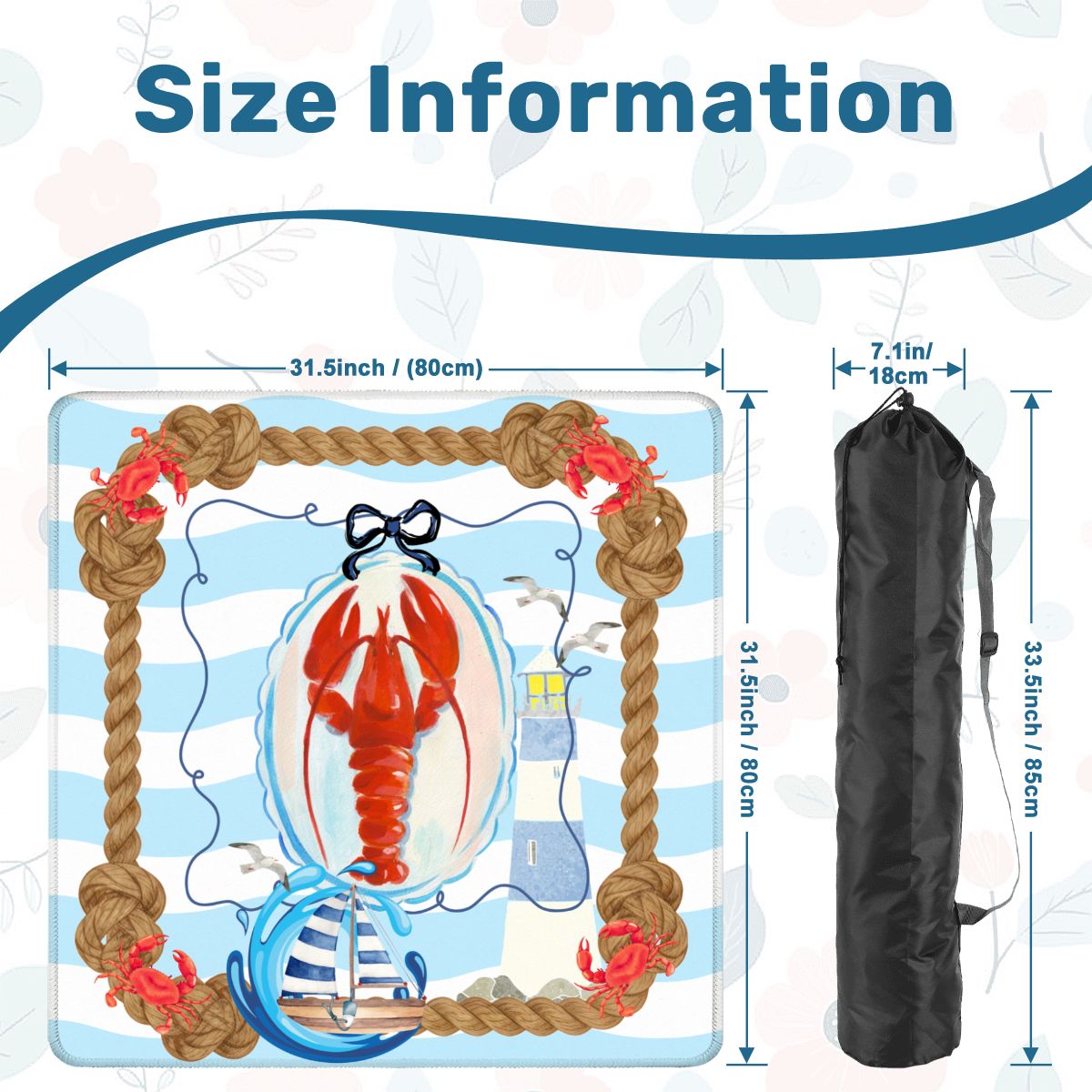 New England Nautical Mahjong Mat - Splash of Color Co.