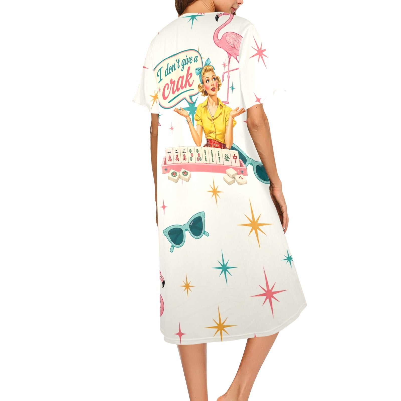 Funny Mahjong Muumuu Dress - Splash Of Mahj And Color Co.