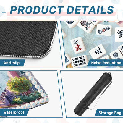 Charleston South Carolina Mahjong Mat Rainbow Row Palmetto State - Splash of Color Co.