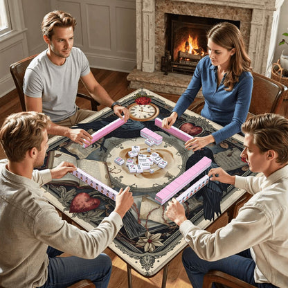 Edgar Allen Poe Enchanted Mahjong Mat - Splash of Color Co.