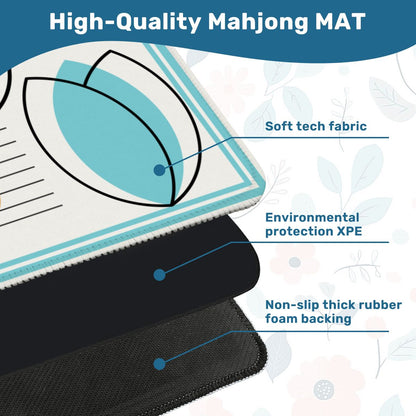 Cloud Dancer Modern Purist Mahjong Mat - Splash of Color Co.