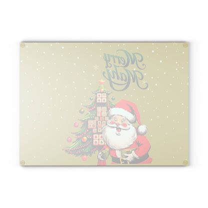Mahjong Christmas Jolly Santa Merry Mahj Serving Cutting Board