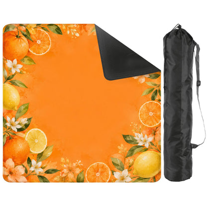 The Watercolor Citrus Grove Mahjong Mat