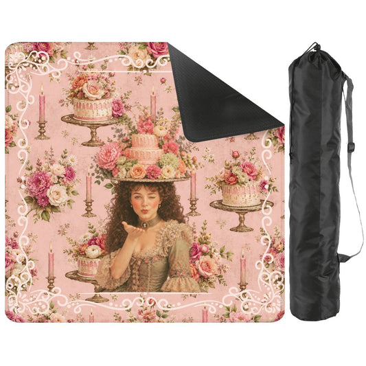 Victorian Birthday Girl, Cheeky Fun Celebration Mahjong Mat - Splash Of Mahj And Color Co.