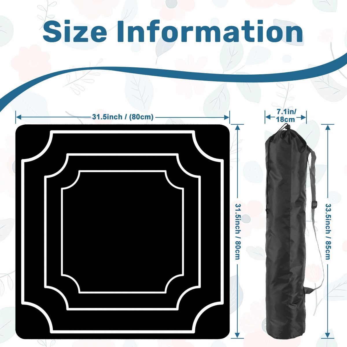 Plain And Simple Minimalist Black Mahjong Mat - Splash of Color Co.