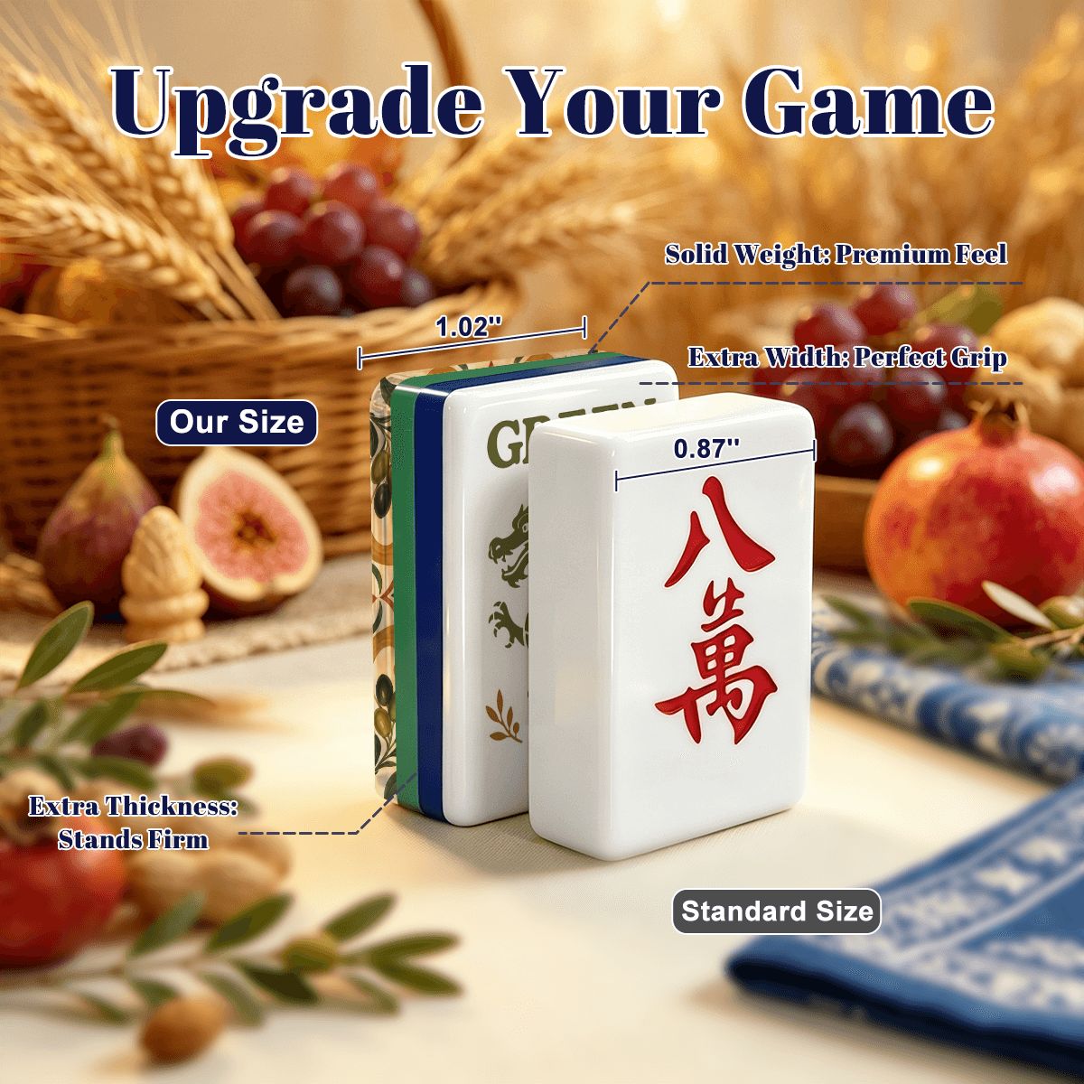 Mediterranean Tuscan Garden American Mahjong Tiles - Splash Of Mahj And Color Co.