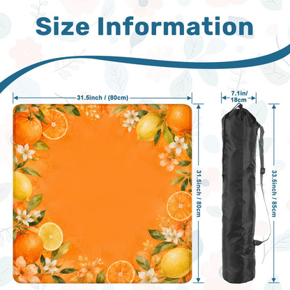 The Watercolor Citrus Grove Mahjong Mat