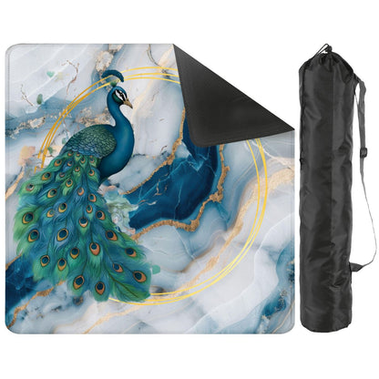 Peacock Blue Lagoon Mahjong Mat - Splash of Color Co.