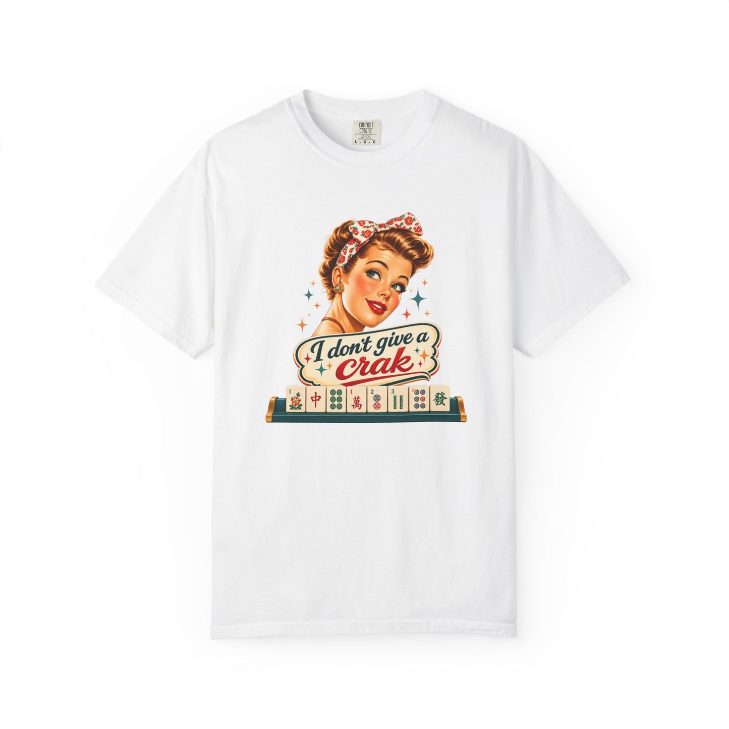 Funny Mahjong Tee — “I Don’t Give a Crak” - Splash Of Mahj And Color Co.