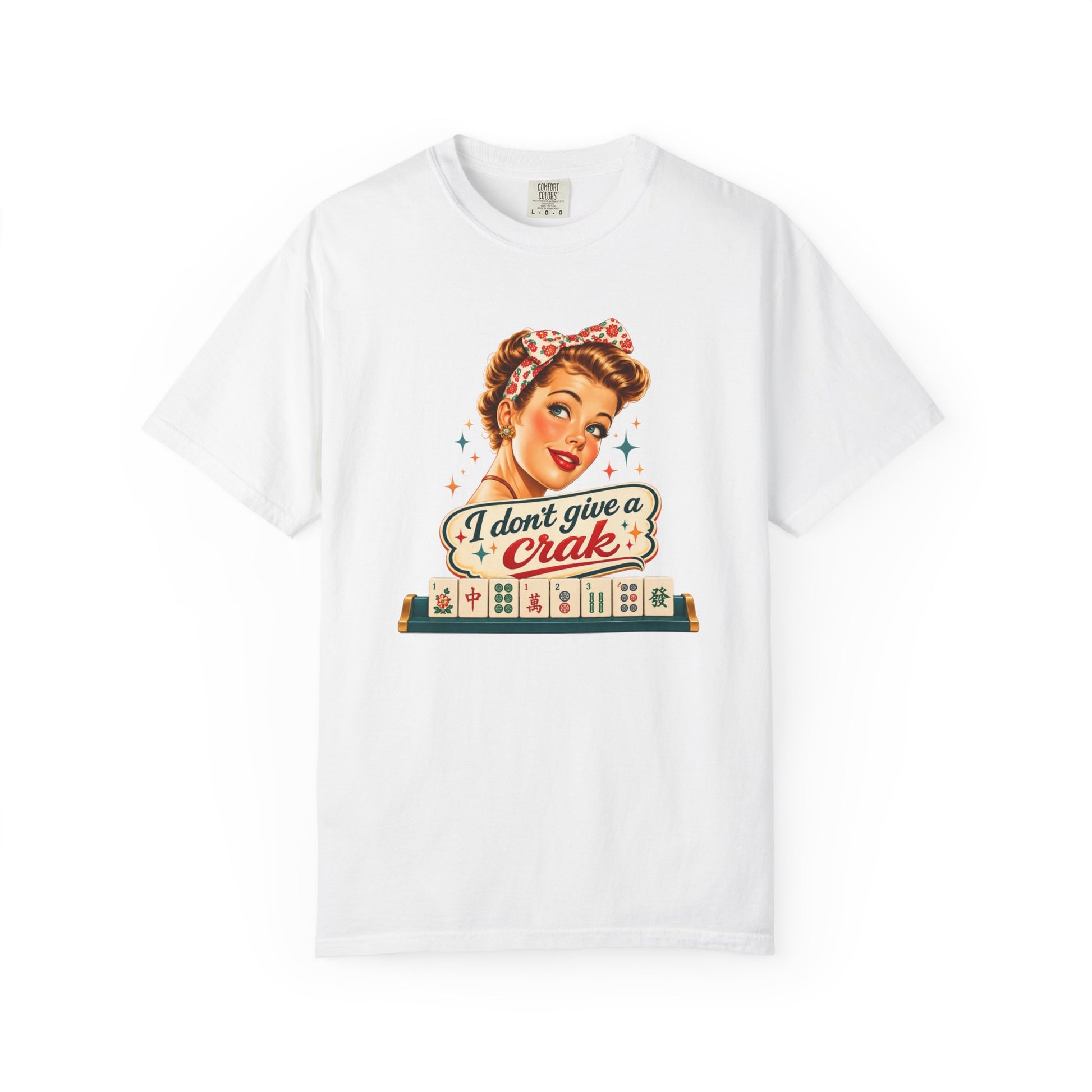 Funny Mahjong Tee — “I Don’t Give a Crak” - Splash Of Mahj And Color Co.