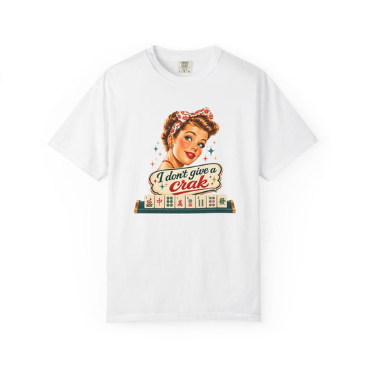 Funny Mahjong Tee — “I Don’t Give a Crak” - Splash Of Mahj And Color Co.
