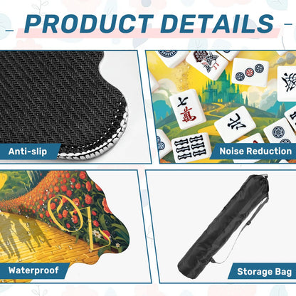 Wizard Of Oz Scalloped Mahjong Mat