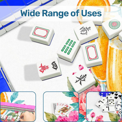 Mahjong And Mimosas Floral Pink And Orange Mahjong Mat - Splash Of Mahj And Color Co.