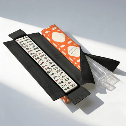 Orange Cane Bundle Rack And Tile Organizer Mahjong Bag Set - Splash of Color Co.