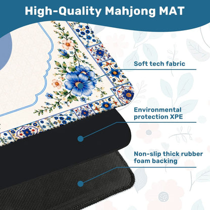 Blue Pottery Porcelain #2 Edition Mahjong Mat