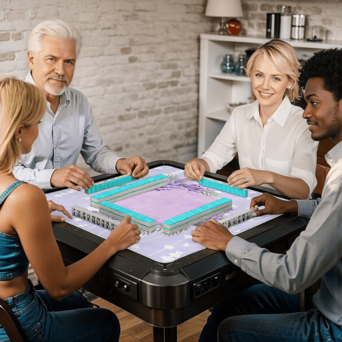 Lovely Lilac, Pale Pastel Purple Mahjong Mat - Splash of Color Co.