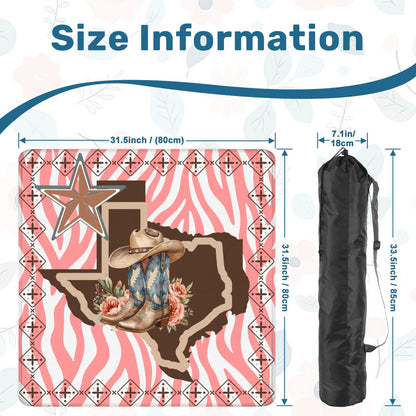 Knocking Boots Texas Mahjong Mat Boho Wildflower - Splash of Color Co.