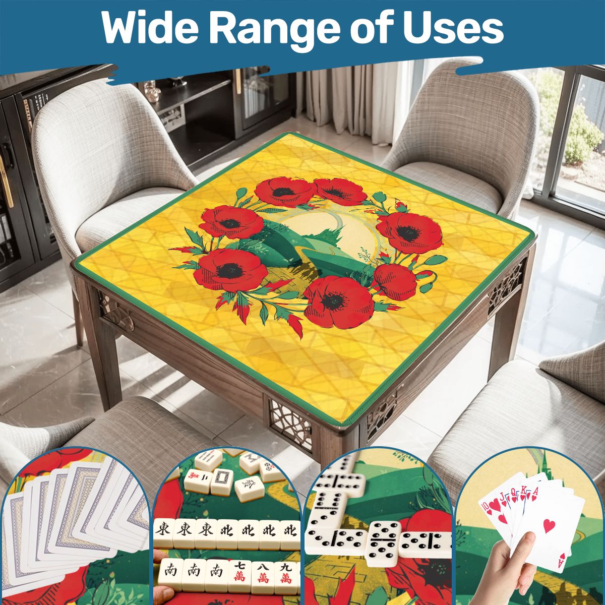 Follow The Yellow Brick Road Wizard Of Oz Mahjong Mat - Splash of Color Co.