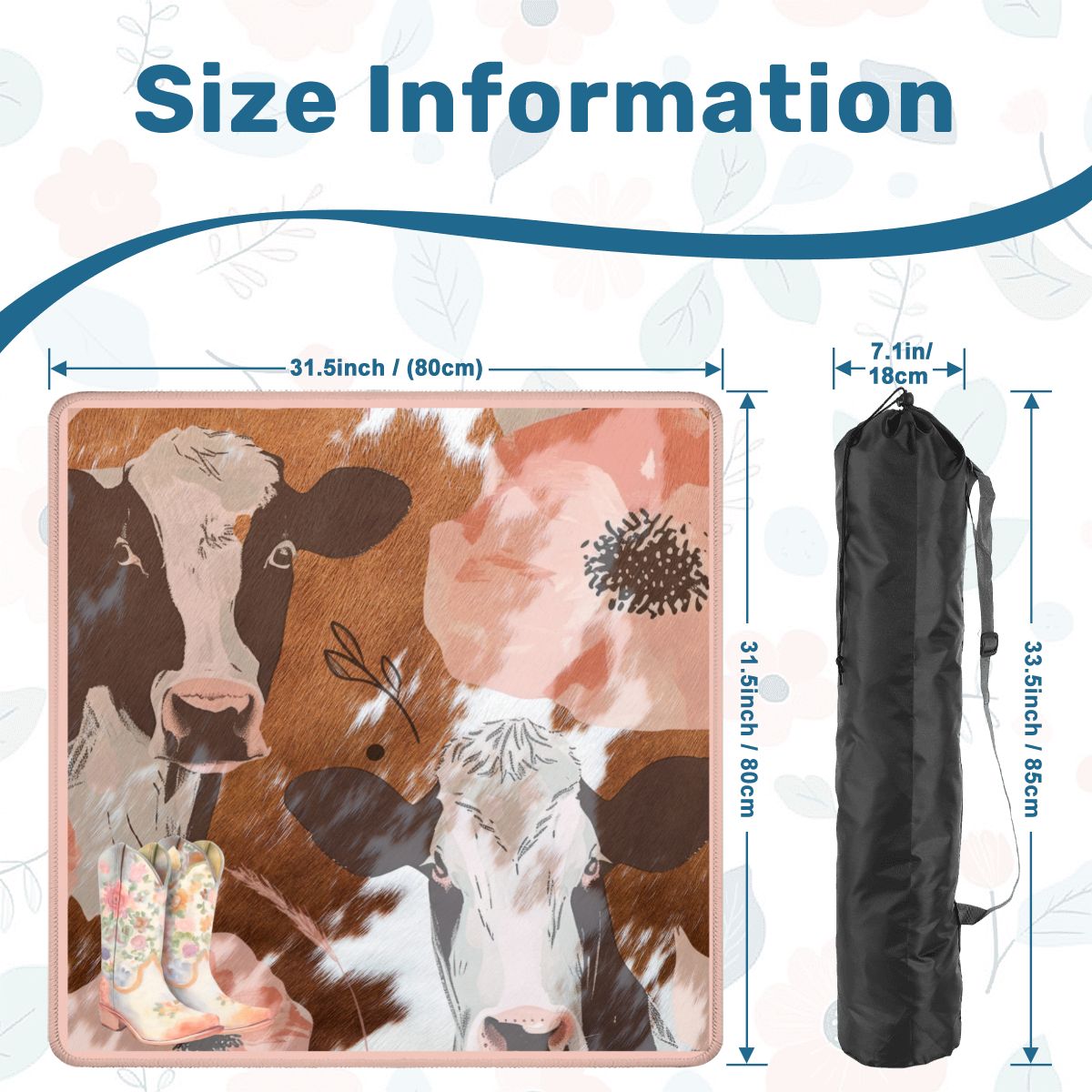 Ole Bessie Rustic Cowgirl Mahjong Mat - Splash of Color Co.