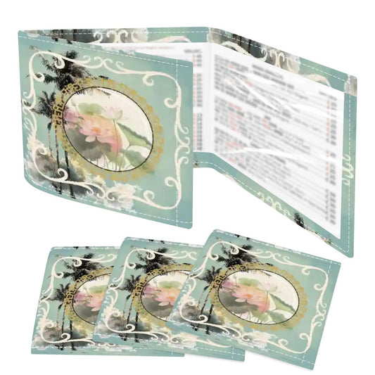 Sage Island Imperial Palm Heritage Collection 4 Mahjong Card Holder with Line Finder - Splash of Color Co.