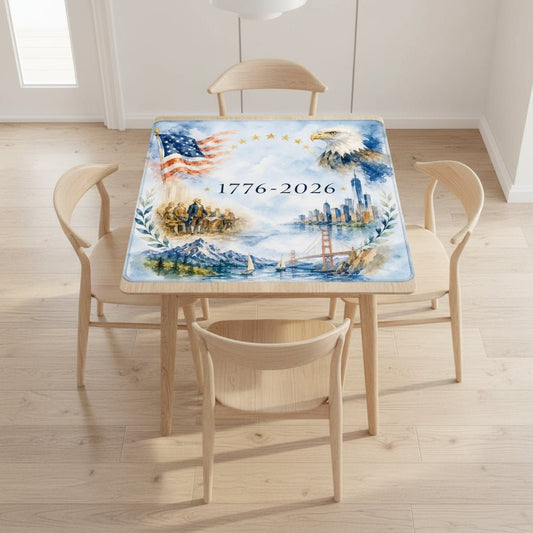 America The Beautiful 1776–2026 Mahjong Mat - Splash Of Mahj And Color Co.