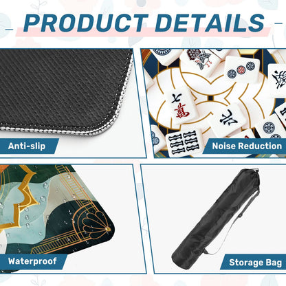 Art Deco Designed Mahjong Mat, The Speakeasy Collection - Splash of Color Co.