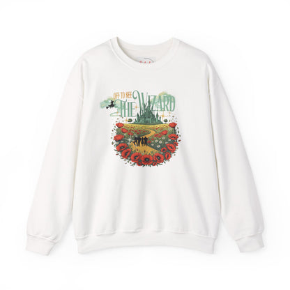 Wizard of Oz Whimsical Magical Crewneck Sweatshirt — Off To See The Wizard - Splash of Color Co.