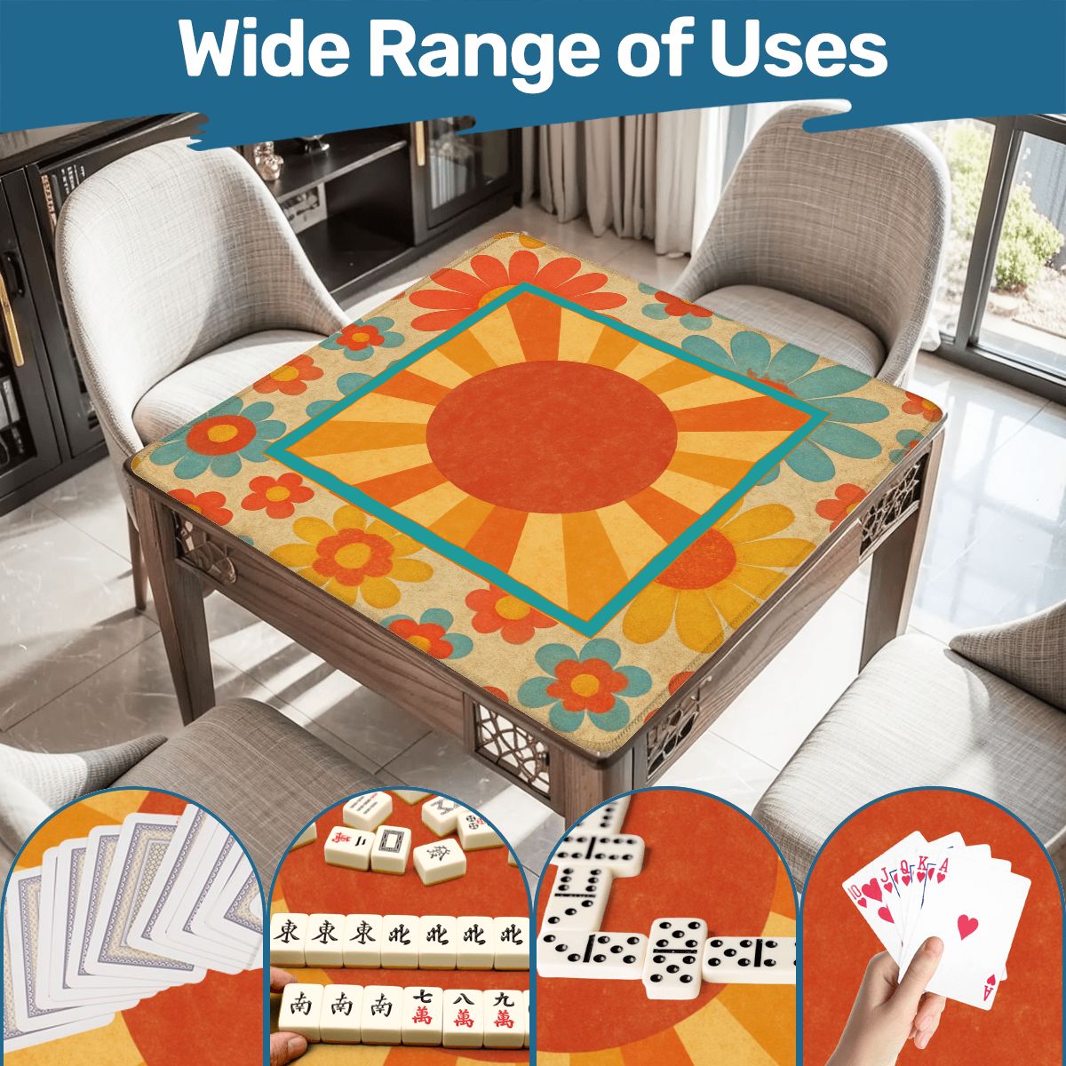 Moderncentric Here Comes The Sun Mahjong Mat - Splash of Color Co.