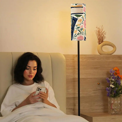 Floral Pastel Book Lover Book Nook Modern Floor Lamp Modern Standing Lamp