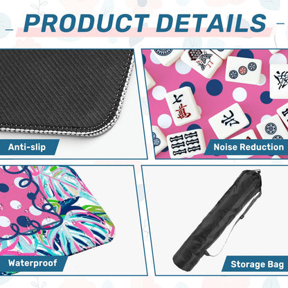 Preppy Pastel Garden Gala Whimiscal Mahjong Mat - Splash of Color Co.