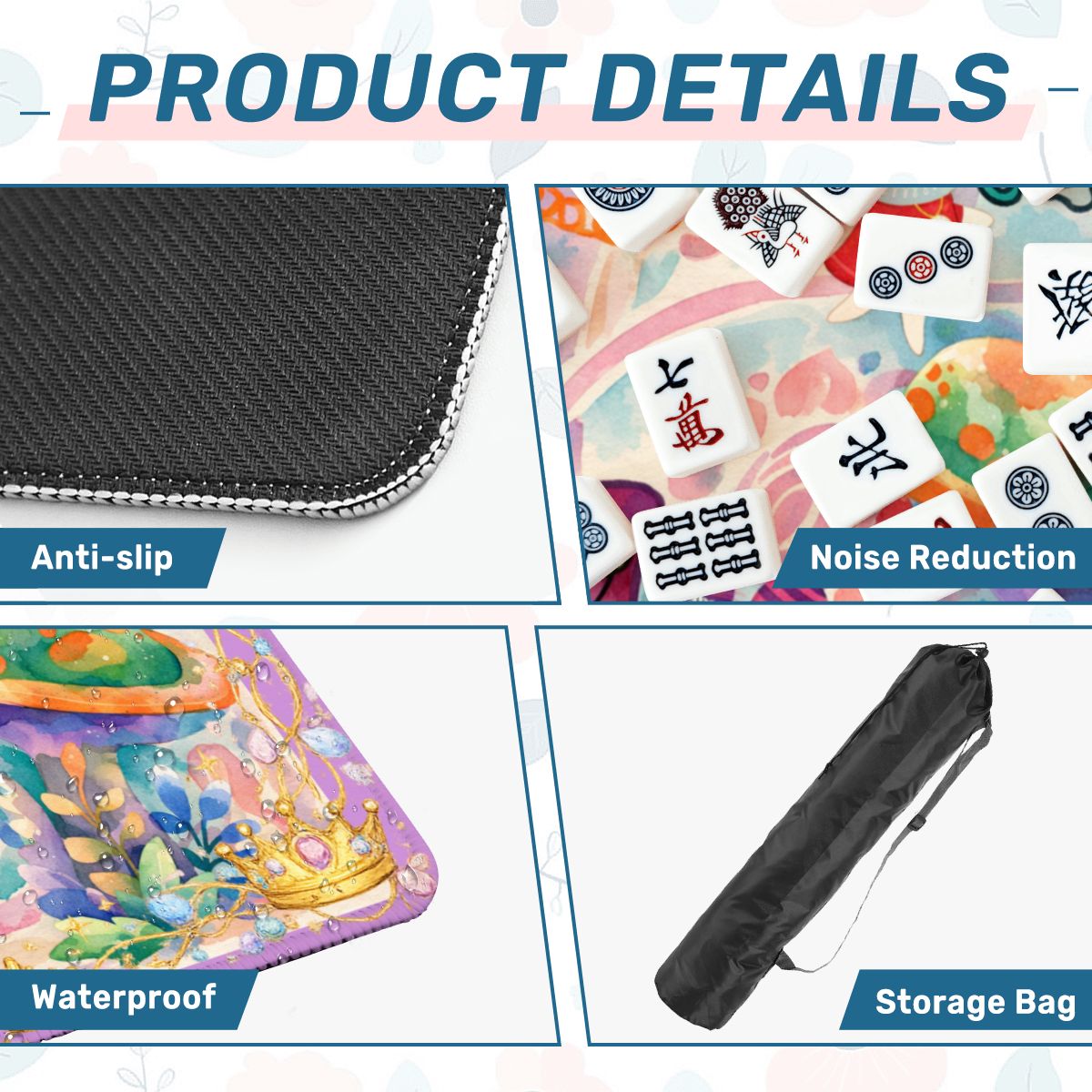 Alice In Wonderland Fairytale Mahjong Mat - Splash of Color Co.