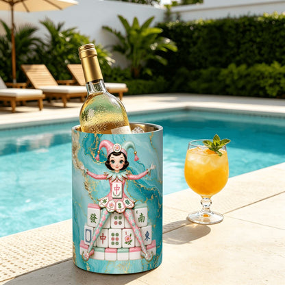 Mahjie The Mahjong Mascot Stainless Steel Wine Chiller