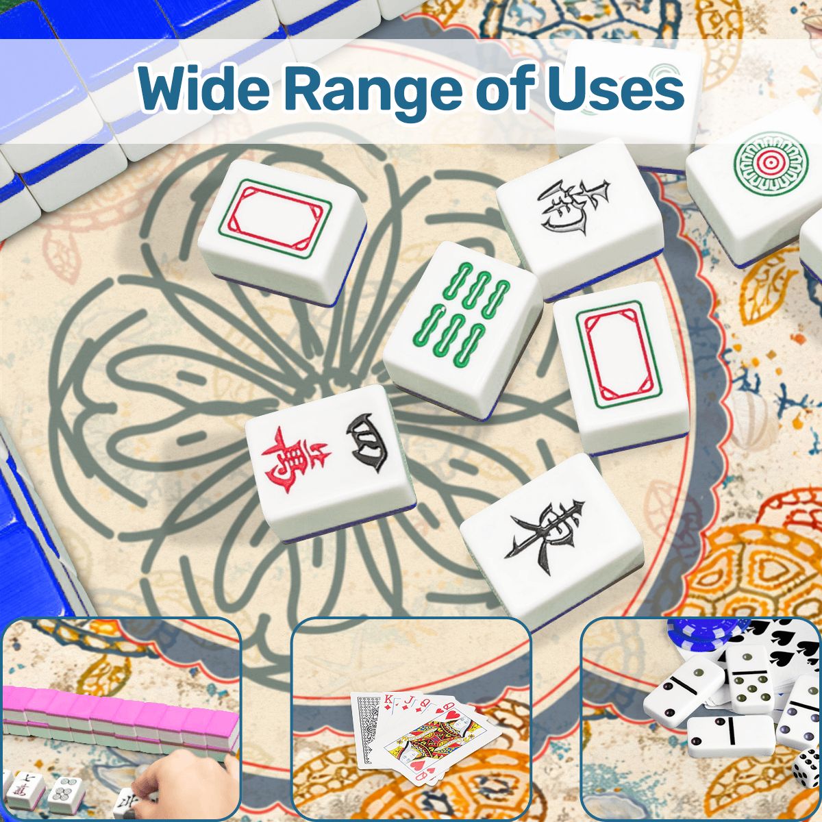 Off The Amalfi Turtle Sea Life Mahjong Mat - Splash of Color Co.
