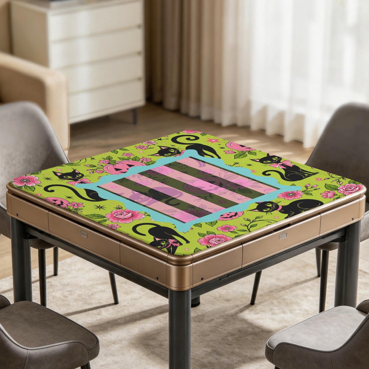 Halloween Kitty Brigade Mahjong Mat 33x33