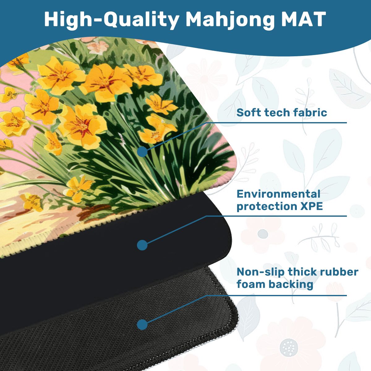 Bel Mar Heritage Florida Nostalgia Mahjong Mat - Splash of Color Co.